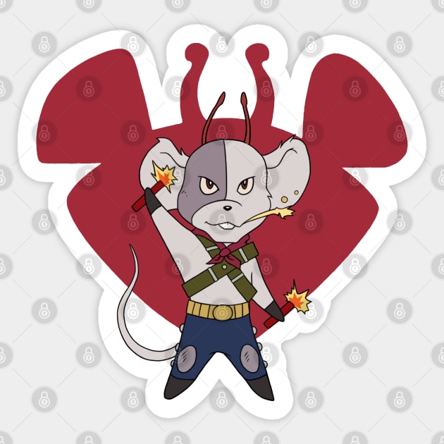 Vinnie Sticker by LadyCerbero